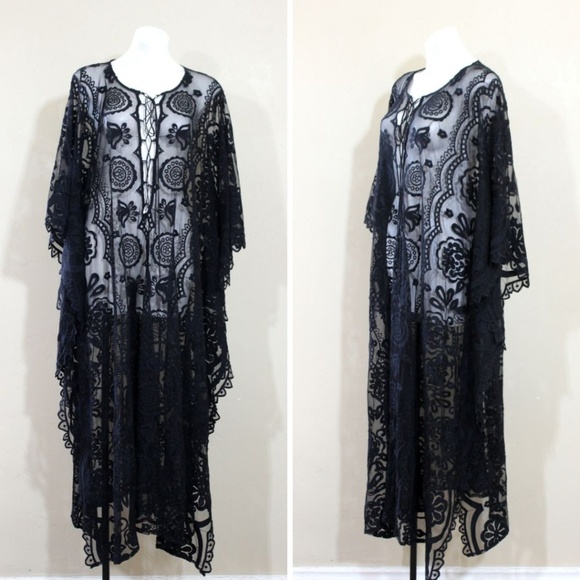 Anthropologie Dresses & Skirts - Anthropologie Eloise Boracay Lace Caftan Swim